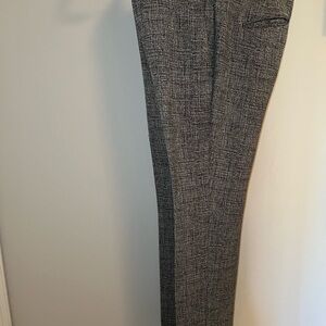 Ann Taylor Black and White Textured Pants